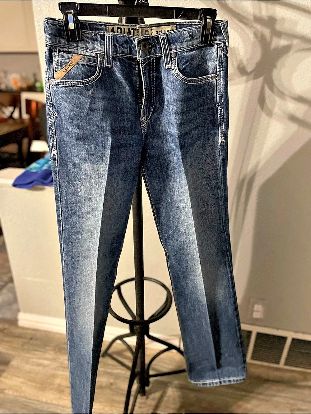 Ariat B4 Relaxed Straight Leg Jeans Blue Waist 16